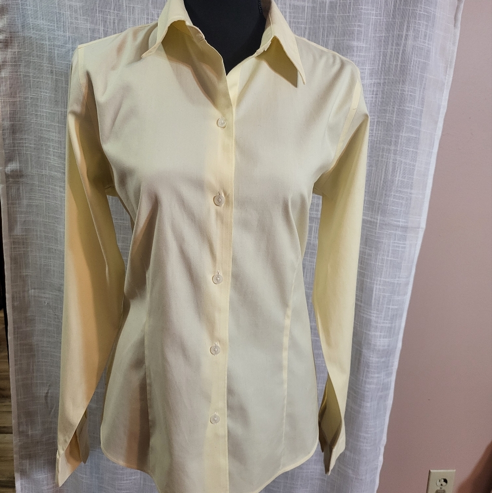 EDDIE Bauer Women's Button Down Casual Shirt Yellow size M
